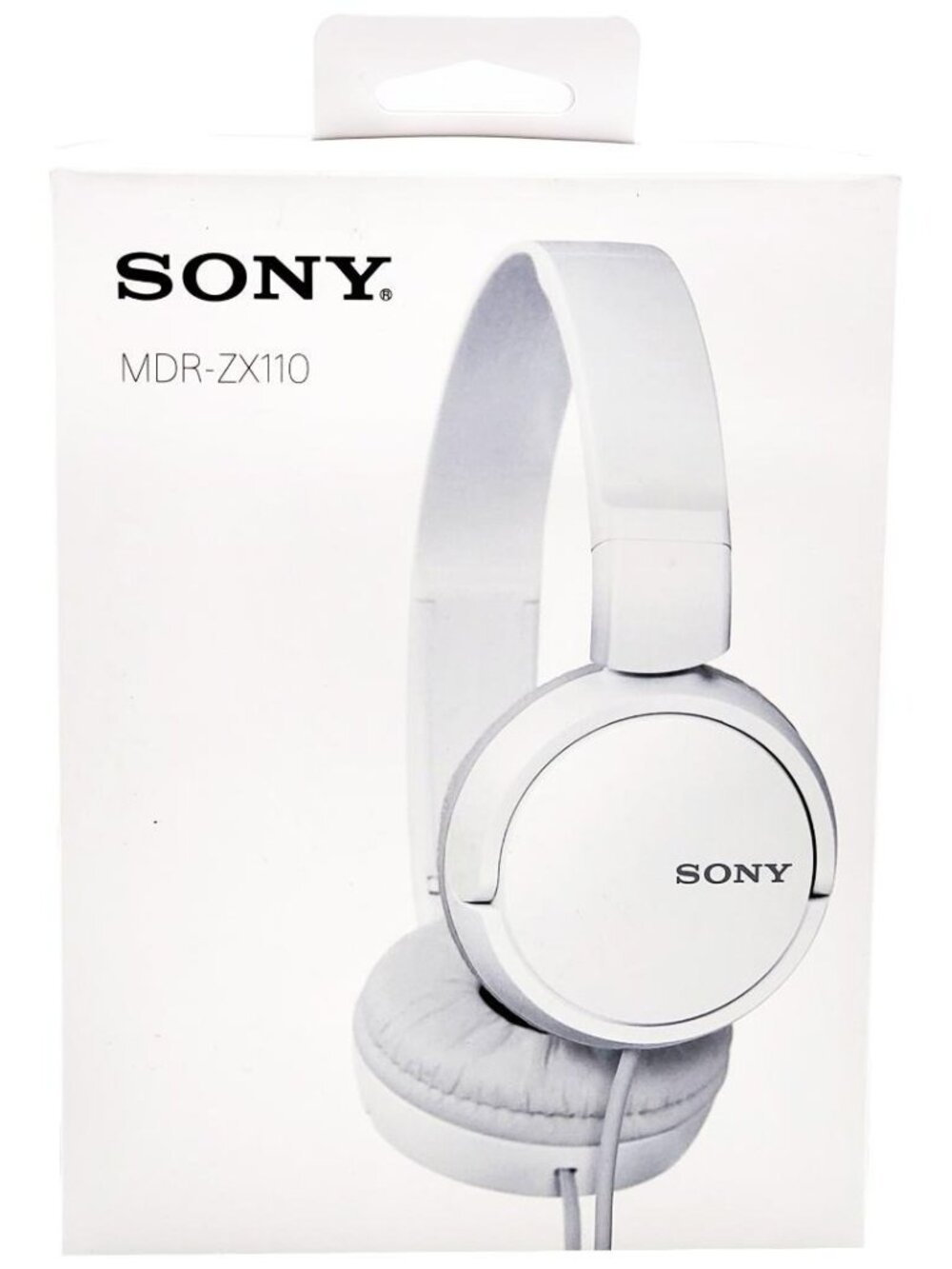 Sony MDR-ZX110 Wired On Ear Headphones White Foldable New